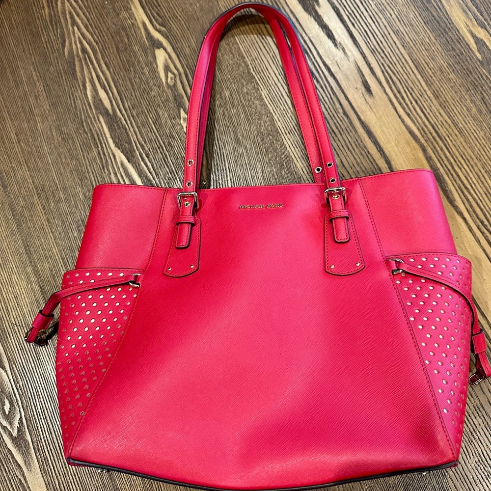 Michael Kors Red Tote Bag-Like New!